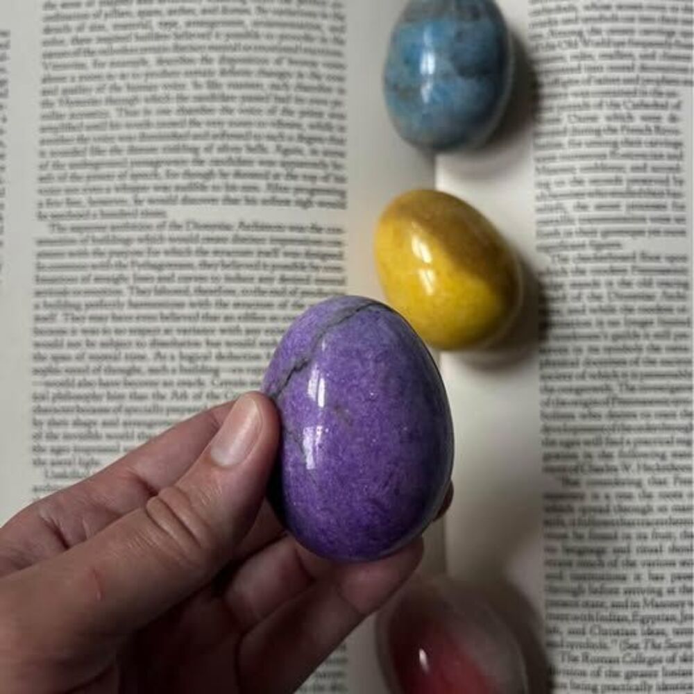 Vintage Purple Marble Egg